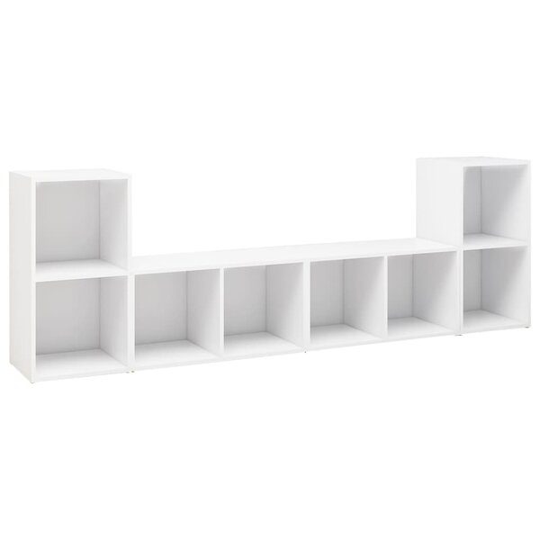 vidaXL Meubles TV 4 Pièces Blanc 72x35x36 5 cm Bois d'ingénierie