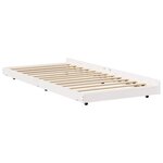 vidaXL Cadre de lit Blanc 80 x 200 cm Bois de pin massif