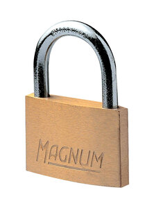 CAD50 Cadenas Magnum en Laiton Massif et à Clé Doré 6 6 x 5 x 1 1 cm