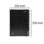 Trieur rigide Ordonator économique 32 compartiments numériques 24 x 32 Noir EXACOMPTA
