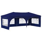 vidaXL Tente de fête pop-up 575 x 288 x 245 cm Bleu Tissu Oxford