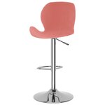 vidaXL Tabourets de bar lot de 2 rose velours