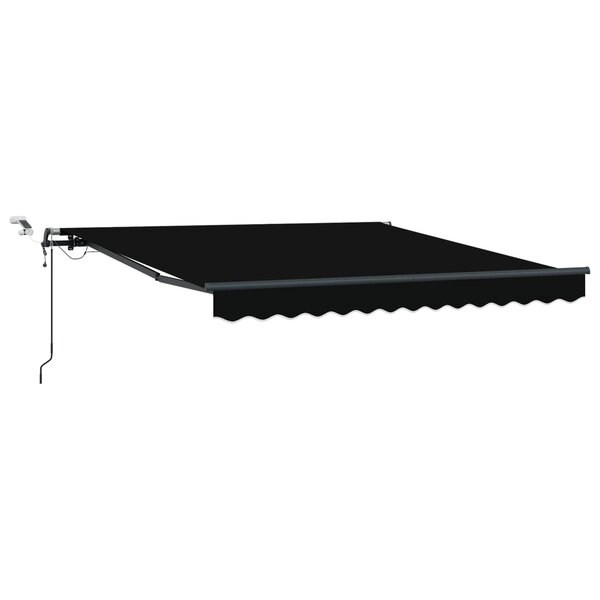 vidaXL Tissu de auvent Noir 300 x 250 cm Polyester