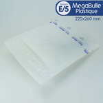 Lot de 5 enveloppes megabulle plastiques e/5 format 220x260 mm