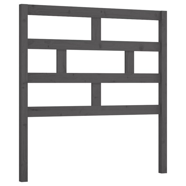 vidaXL Tête de lit Gris 81x4x100 cm Bois massif de pin