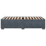 vidaXL Cadre de lit sans matelas gris foncé 80x200 cm velours