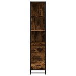 vidaXL Armoire de salle de bain chêne fumé 35x37 5x166 cm
