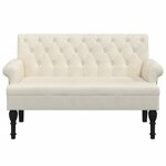 vidaXL Banc avec dossier 120x62x75 5 cm lin