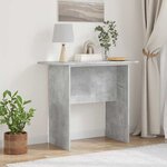 vidaXL Table console Gris béton 93 x 40 x 75 cm Bois d'ingénierie