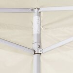 vidaXL Tente de fête 200 x 200 x 315 cm Crème Tissu Oxford
