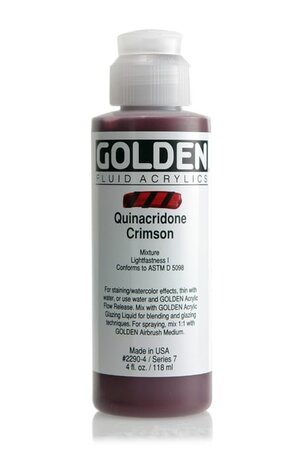 Peinture Acrylic FLUIDS Golden VII 119ml Carminée Quinacridone