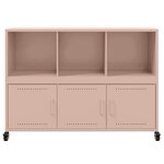 vidaXL Buffet rose 100 5x39x72 cm acier