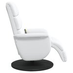 vidaXL Fauteuil de massage inclinable Blanc 71 x 98 x 106 cm Faux cuir