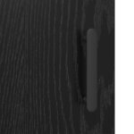 vidaXL Buffet Chêne noir 69 5 x 34 x 90 cm Bois d'ingénierie