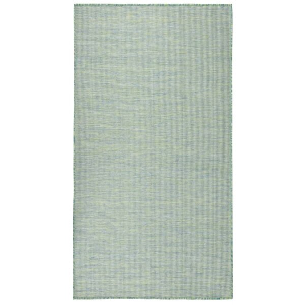 vidaXL Tapis à tissage plat d'extérieur 80x150 cm Turquoise