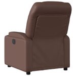 vidaXL Fauteuil inclinable Marron Similicuir