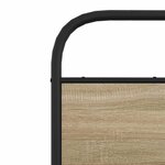 vidaXL Cadre de lit sans matelas 120x190 cm cm chêne sonoma