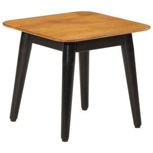 vidaXL Table basse 45x45x40 cm bois de manguier solide et fer