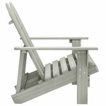 vidaXL Chaise de jardin Adirondack 2 places bois de sapin massif gris