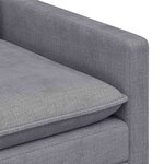 vidaXL Ensemble de Canapés 2 Pièces Gris clair Polyester