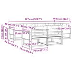 vidaXL Ensemble de canapés d'extérieur 7 Pièces Naturel et Beige