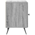 vidaXL Cabinet de chevet 2 Pièces Sonoma gris 43 x 34 5 x 50 cm