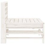 vidaXL Canapés centraux de jardin 2 Pièces blanc bois de pin massif