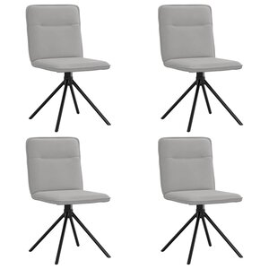vidaXL Chaises à manger lot de 4 gris nuage tissu