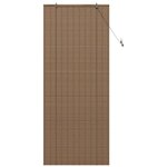 vidaXL Store de Fenêtre Géométrique Marron 80 x 220 cm Bambou