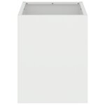 vidaXL Cache-pot de jardin Blanc 32 x 32 x 40 cm Acier laminé à froid