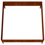 vidaXL Lit surélevé de jardin 100x100x41 cm acier corten