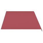 vidaXL Tissu de remplacement pour auvent Bordeaux rouge 5x3 m