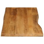 vidaXL Dessus de table 140x60x3 8 cm bord vivant bois massif manguier