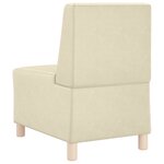 vidaXL Chaises Sofa 3 Pièces Crème 55 x 74 x 82 cm Faux cuir