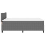 vidaXL Lit à ressorts avec matelas Gris Clair 140x200 cm Tissu en velours côtelé