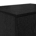 Armoire de rangement vidaXL noire 108x41x40 cm en bois d'ingénierie