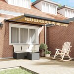 vidaXL Auvent Multicolore 350 x 250 x 165 cm Polyester et Aluminium
