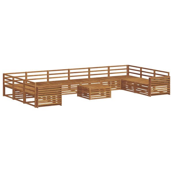 vidaXL Ensembles de canapés 11 Pièces Naturel Bois d'Acacia Massif
