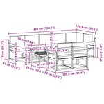 vidaXL Ensemble de canapés d'extérieur 9 pc Blanc et Beige Polyester