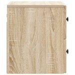 vidaXL Cabinet de chevet mural 2 Pièces Chêne Sonoma 33 x 34 5 x 40 cm