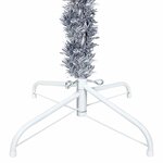 vidaXL Sapin de Noël étroit Argenté 120 cm