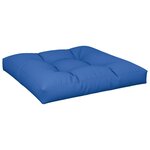 vidaXL Coussins de palette lot de 2 bleu royal tissu