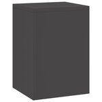 Supports de plantes d'extérieur vidaXL 2 pièces Noir 24x24x35 cm Acier