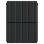 vidaXL Cabinet de chevet mural 2 Pièces Noir 33 x 34 5 x 43 cm