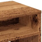 vidaXL Table de chevet vieux bois 40x30x40 cm bois d'ingénierie