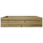vidaXL Jardinière 100x100x23 cm bois de pin imprégné