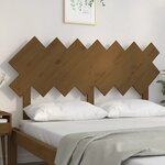 vidaXL Tête de lit Marron miel 141x3x80 5 cm Bois massif de pin