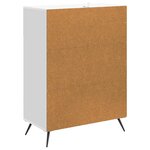 vidaXL Buffet Blanc brillant 66 x 34 5 x 90 cm Bois d'ingénierie
