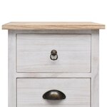 vidaXL Armoire latérale 35x25x57 cm Bois de Paulownia