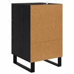 vidaXL Cabinet de chevet Chêne noir 40 x 40 x 66 cm Bois d'ingénierie